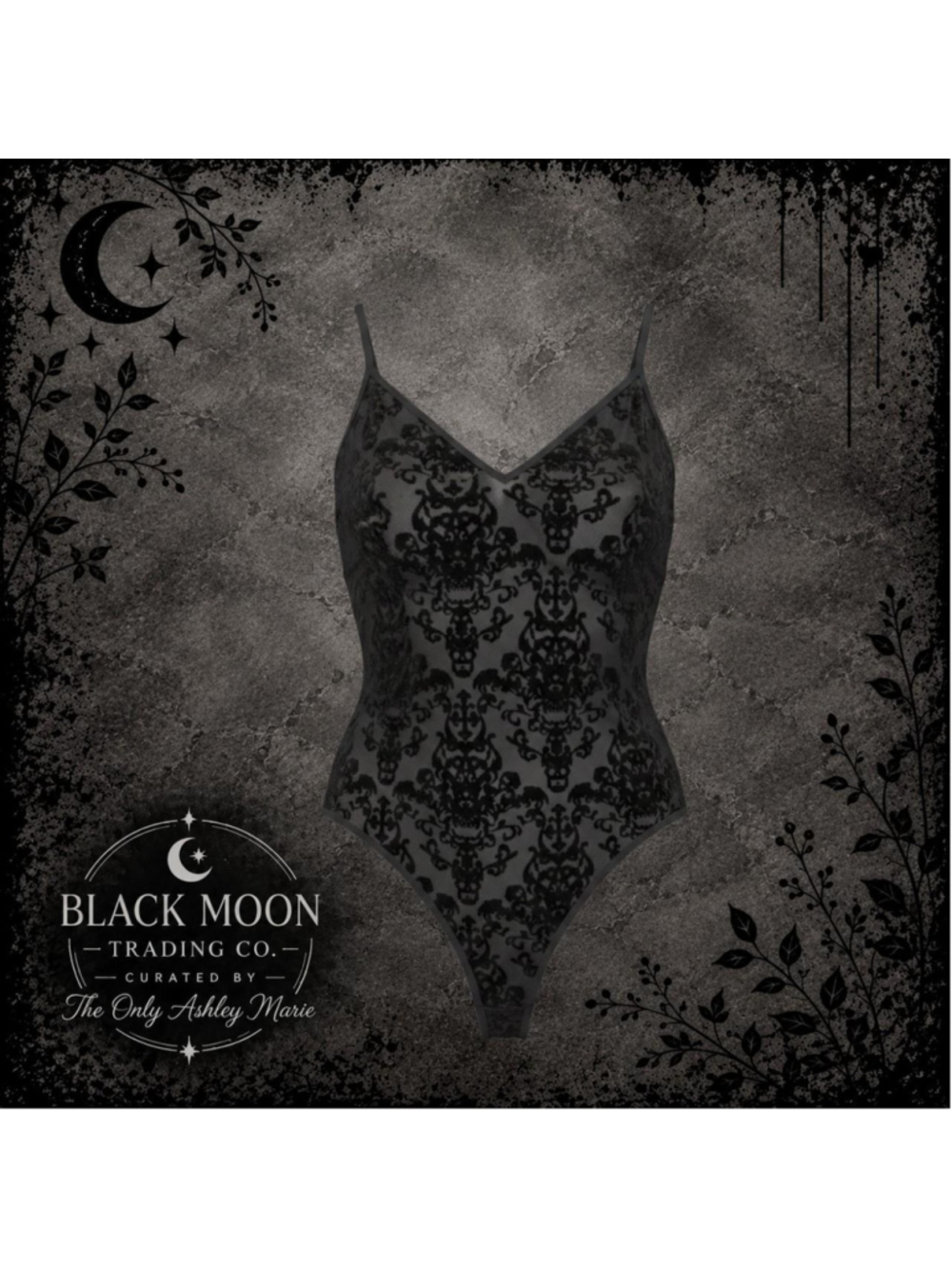 🖤 Killstar Black Lace Skull Bodysuit 🖤
Gorgeous black sheer/lace bodysuit fea